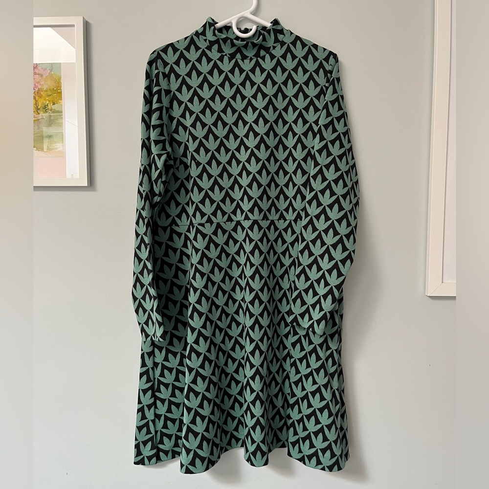 Boden NWT Long Sleeve Mock Neck Dress